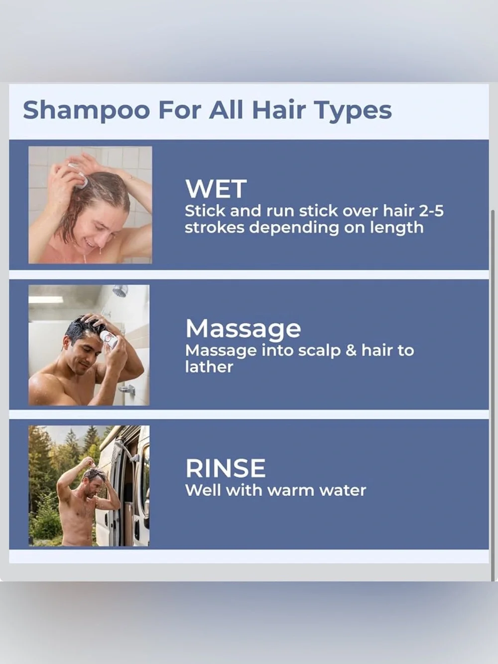 WYOS - The Mane Event -Daily Solid Shampoo Stick - Travel Friendly-Sulfate Free